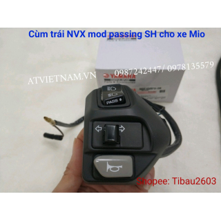 Cùm Trái Chính Hàng NVX Mod Passing Cho Yamaha Mio